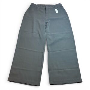 NWT GAP Women's Wide-Leg Green Grey Pants sz 16 Plus